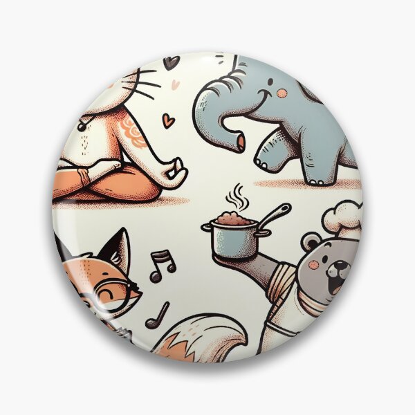 Item preview, "Animal Antics: A Whimsical Doodle Collection" designed and sold by APARTAI EU.