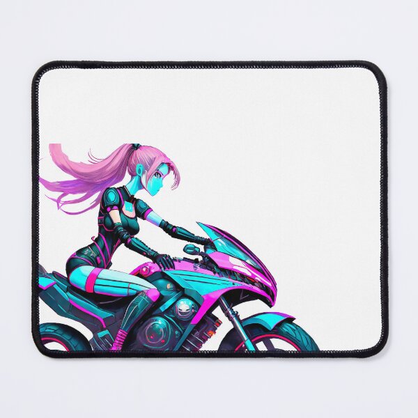 Item preview, Pink-Haired Biker Girl designed and sold by BADESIGNZZ.