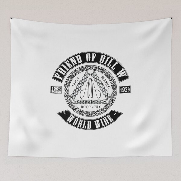 Item preview, AA FRIEND OF BILL W Patch work - B&W V. 2 designed and sold by NA-WEARS.