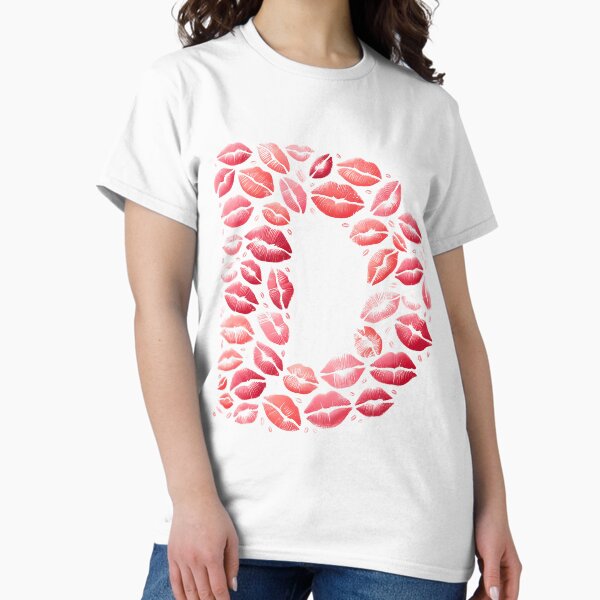 Aperçu de l'œuvre Tee Shirt Bisous - T Shirt Bisous Lettre D créée et vendue par hero08.