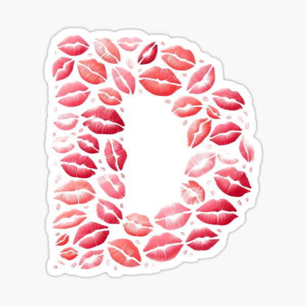 Aperçu de l'œuvre Tee Shirt Bisous - T Shirt Bisous Lettre D créée et vendue par hero08.