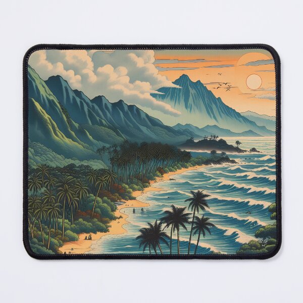Item preview, Mountains landscape Hawaii coast and sea. iPhone and Samsung Galaxy case cover designed and sold by RoManSmArt.
