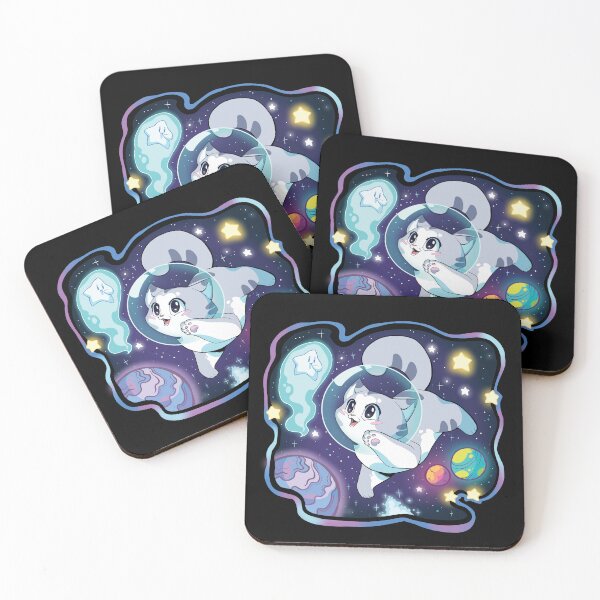 Item preview, The space cat in the cute universe designed and sold by Puurrfectly.