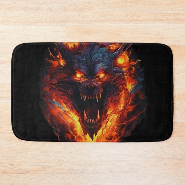 Item preview, Evil dog demon in flames HELLHOUND  designed and sold by SkyEditor.