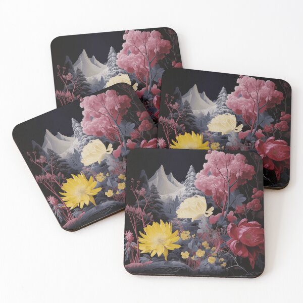 Item preview, Negative Effect Landscape of Nature, Flowers and Mountains designed and sold by Je-we.