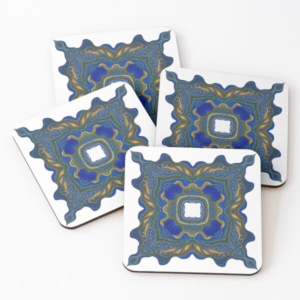 Item preview, Merry Christmas and Happy New Year! gold and blue designed and sold by FluidArtByLK.