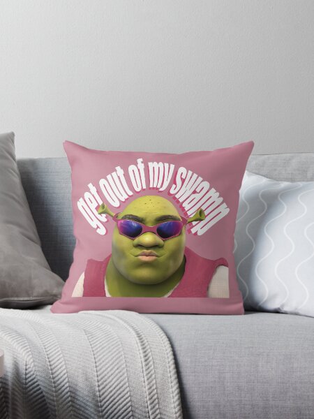 Item preview, Pink Shrek Get Out Of My Swamp Funny Meme designed and sold by Andreeapoplaza.