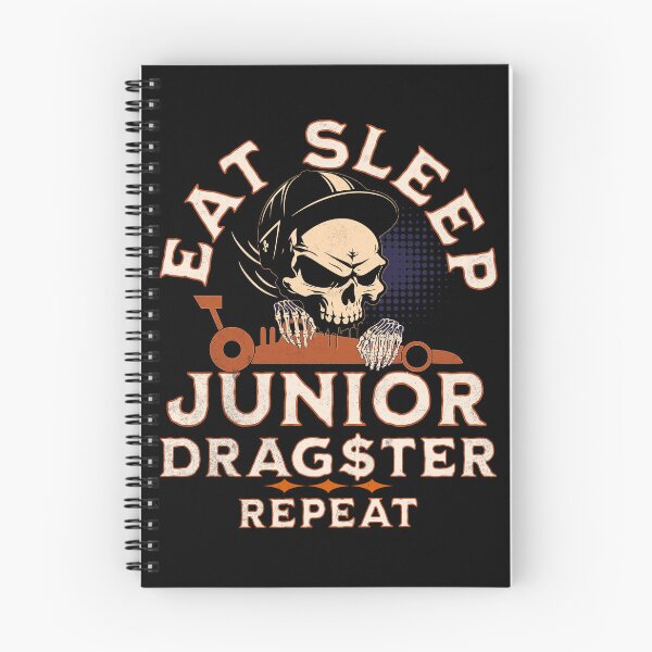 Item preview, Eat Sleep Junior Dragster Repeat Jr Dragster Drag Racing Skull Skeleton Money Racing Dragsters designed and sold by CarantinedChaos.