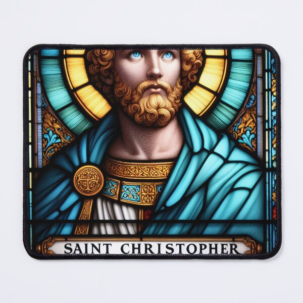 Item preview, Saint Christopher The Patron Saint of Travelers designed and sold by ClassicRetroism.