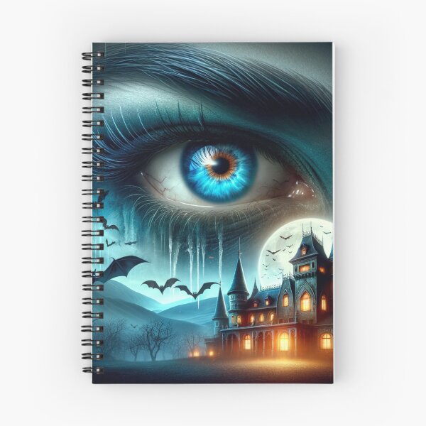 Item preview, The Haunted Gaze: Terrifying Blue Eye in a Haunted Castle designed and sold by OlaMarket.