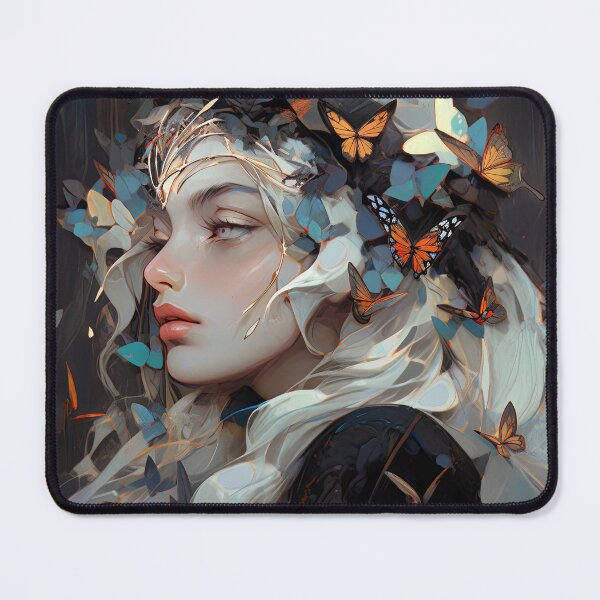 Item preview, Ethereal Butterfly Fantasy Anime Girl designed and sold by bubblegoth.