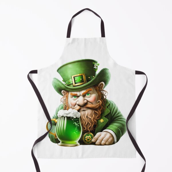 Item preview, St. Patrick's Day Leprechaun with Mug of Green Beer designed and sold by DesignsByElias.