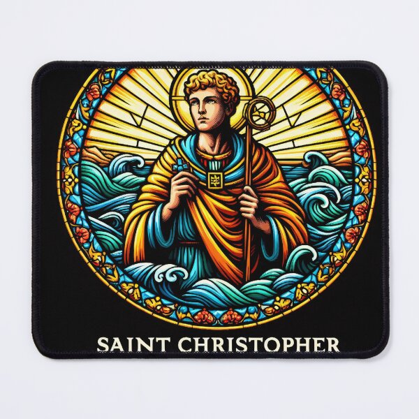 Item preview, Saint Christopher The Patron Saint of Travelers designed and sold by ClassicRetroism.