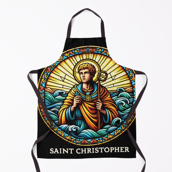 Item preview, Saint Christopher The Patron Saint of Travelers designed and sold by ClassicRetroism.