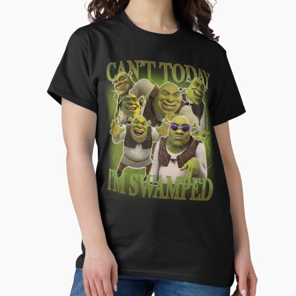 Vista previa del artículo con la obra «No puedo hoy, estoy abrumado y Fiona Funny Shrek Sassy», diseñado y vendido por Andreeapoplaza.