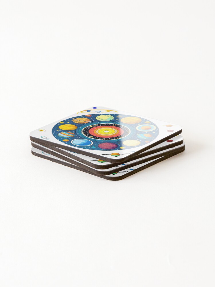 Thumbnail 4 of 5, Coasters (Set of 4), The Solar System designed and sold by SW-Graphics.