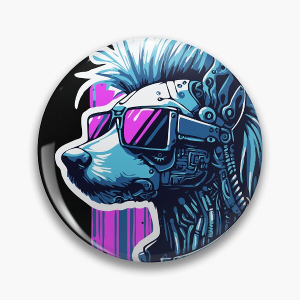 Item preview, Cyberpunk Chinese Crested designed and sold by BarkandStick.