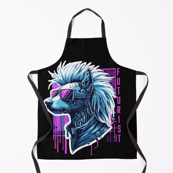 Item preview, Cyberpunk Chinese Crested designed and sold by BarkandStick.
