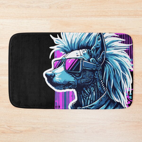 Item preview, Cyberpunk Chinese Crested designed and sold by BarkandStick.