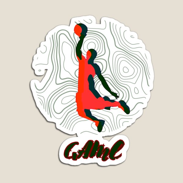 Item preview, Game Basketball Design T-Shirt (Red/dark green wave & shadow background) designed and sold by JpJr.