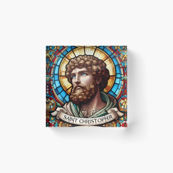 Item preview, Saint Christopher The Patron Saint of Travelers designed and sold by ClassicRetroism.