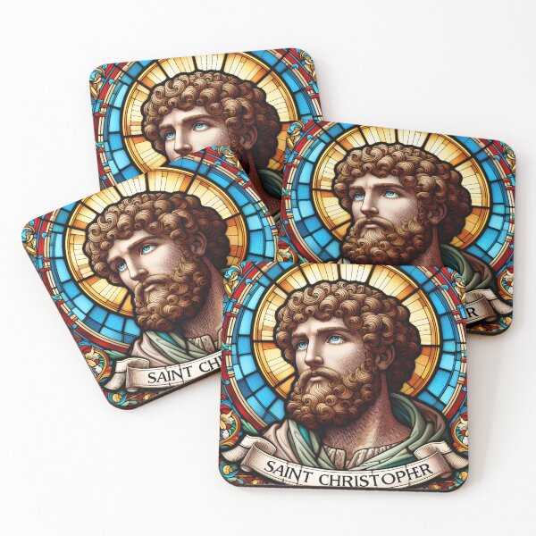 Item preview, Saint Christopher The Patron Saint of Travelers designed and sold by ClassicRetroism.
