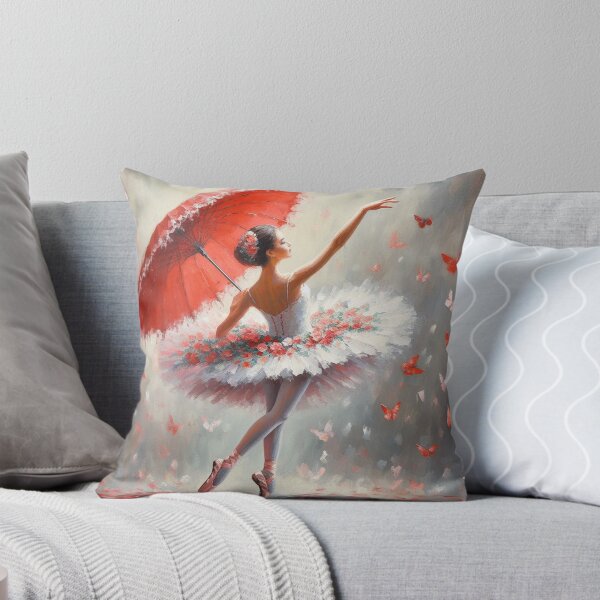 Item preview, Ballerina and red umbrella designed and sold by PortraitByKaya.