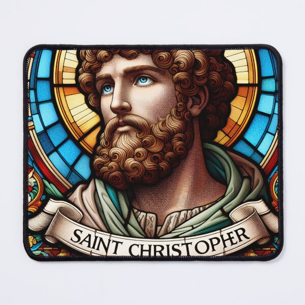 Item preview, Saint Christopher The Patron Saint of Travelers designed and sold by ClassicRetroism.