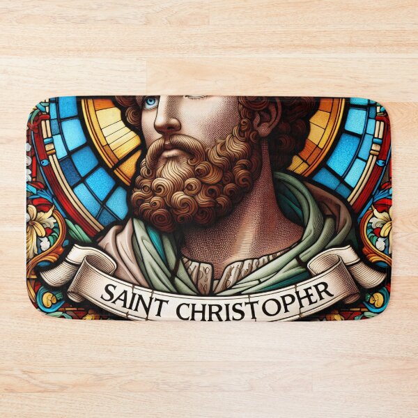 Artikelvorschau, Heiliger Christophorus, der Schutzpatron der Reisenden entworfen und verkauft von ClassicRetroism.