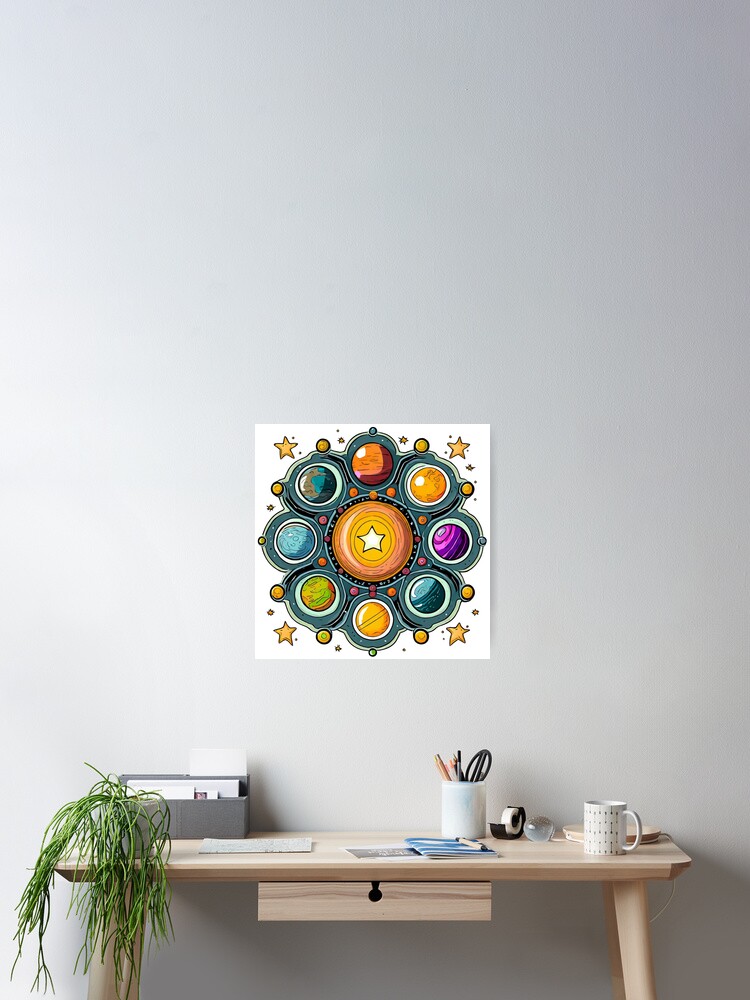 Thumbnail 2 of 3, Poster, The Solar System designed and sold by SW-Graphics.