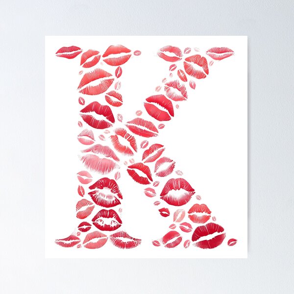 Item preview, Kiss T-shirt Letter K - Fashion Speaks of Love designed and sold by hero08.