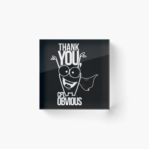 Item preview, Captain Obvious Funny Sarcastic designed and sold by Sunnyhova.
