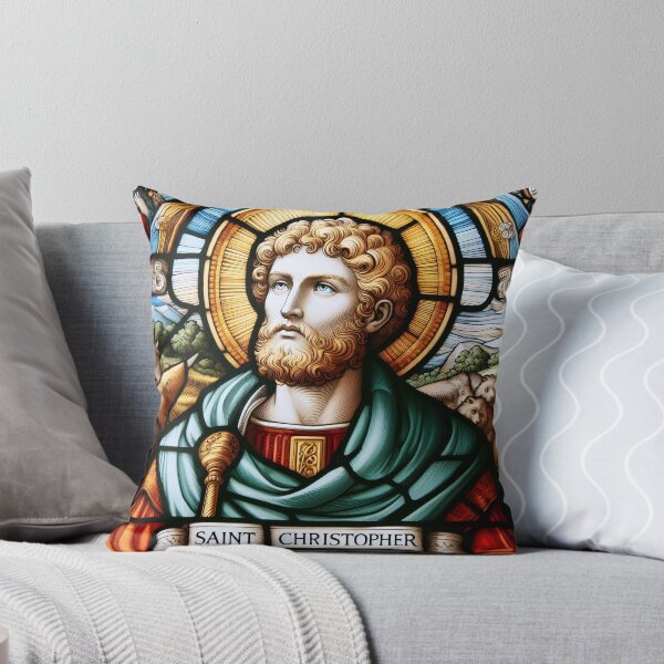 Item preview, Saint Christopher The Patron Saint of Travelers designed and sold by ClassicRetroism.