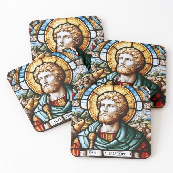 Item preview, Saint Christopher The Patron Saint of Travelers designed and sold by ClassicRetroism.