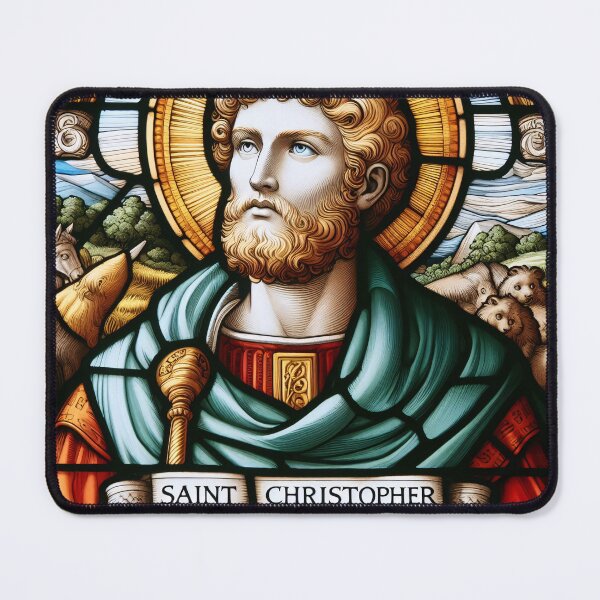 Item preview, Saint Christopher The Patron Saint of Travelers designed and sold by ClassicRetroism.