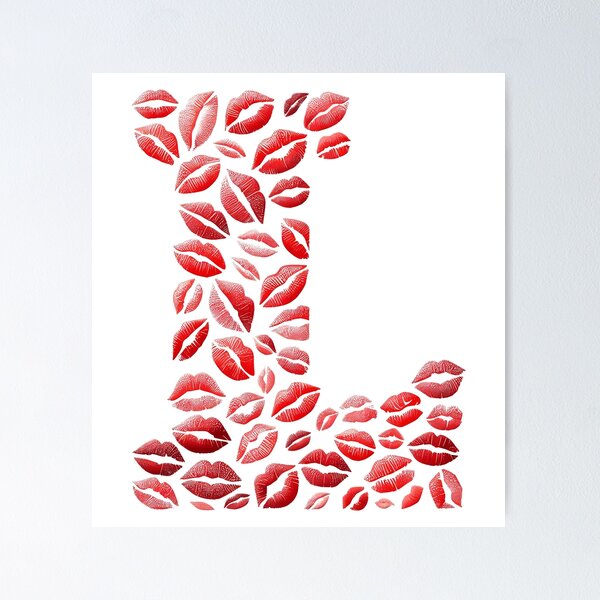 Item preview, Kiss T-shirt Letter L - Fashion Speaks of Love designed and sold by hero08.