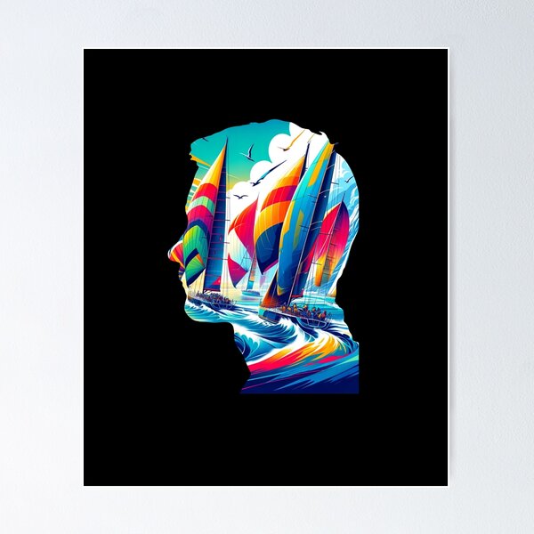 Item preview, "Mindful Sailing - A Portrait of Nautical Dreams" designed and sold by ChromaticBlend.