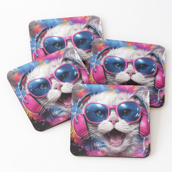 Item preview, “Feline Groovy: The Music Loving Cat!” designed and sold by Art-Vortex-fr.