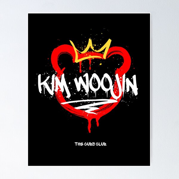 Artikelvorschau, KIM WOOJIN GRAFFITI (ROTE VERSION 2) entworfen und verkauft von TheCubsClub.