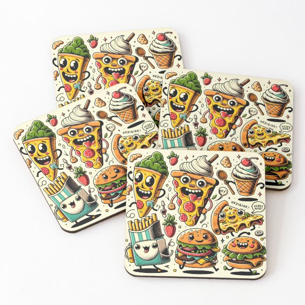 Item preview, "Foodie Fun: Playful and Quirky Food Characters" designed and sold by APARTAI EU.