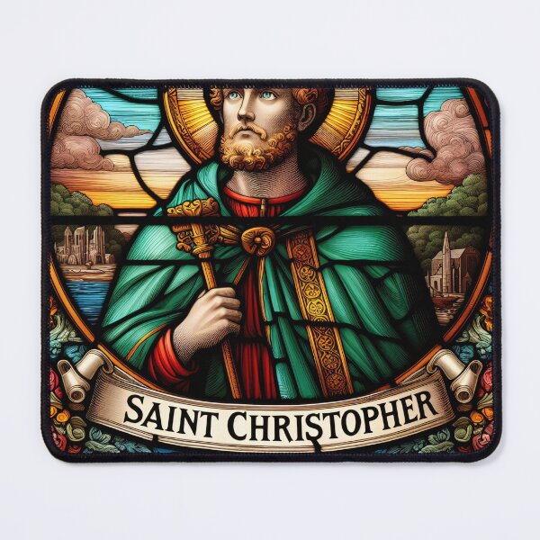 Item preview, Saint Christopher The Patron Saint of Travelers designed and sold by ClassicRetroism.