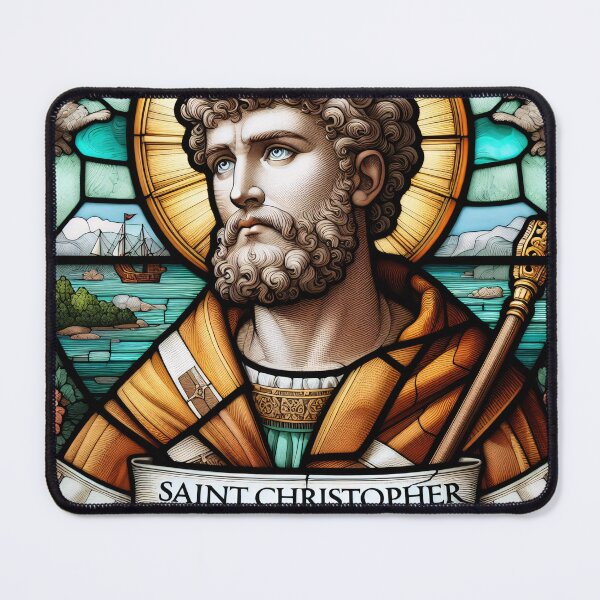 Item preview, Saint Christopher The Patron Saint of Travelers designed and sold by ClassicRetroism.