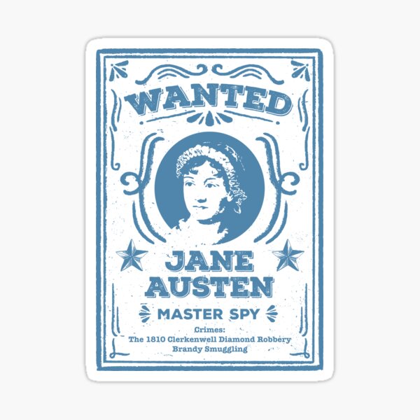 Jane Austen: Master Spy Sticker