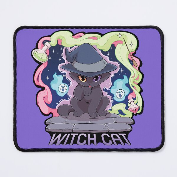 Item preview, Witch cat the puurrfect mage  designed and sold by Puurrfectly.