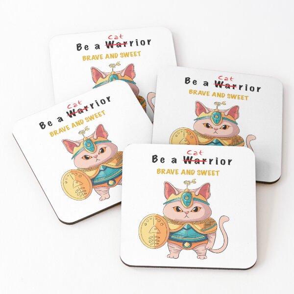 Item preview, Be A (Cat) Warrior BRAVE AND SWEET designed and sold by CANDYFrog.
