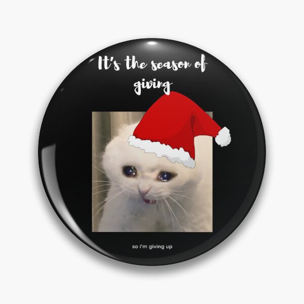 Item preview, Sad christmas cat, its the season of giving so i'm giving up designed and sold by polko721.