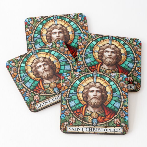 Item preview, Saint Christopher The Patron Saint of Travelers designed and sold by ClassicRetroism.