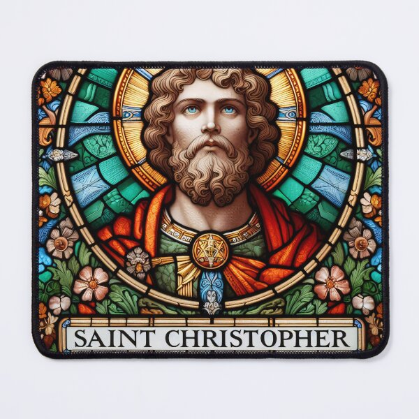 Item preview, Saint Christopher The Patron Saint of Travelers designed and sold by ClassicRetroism.