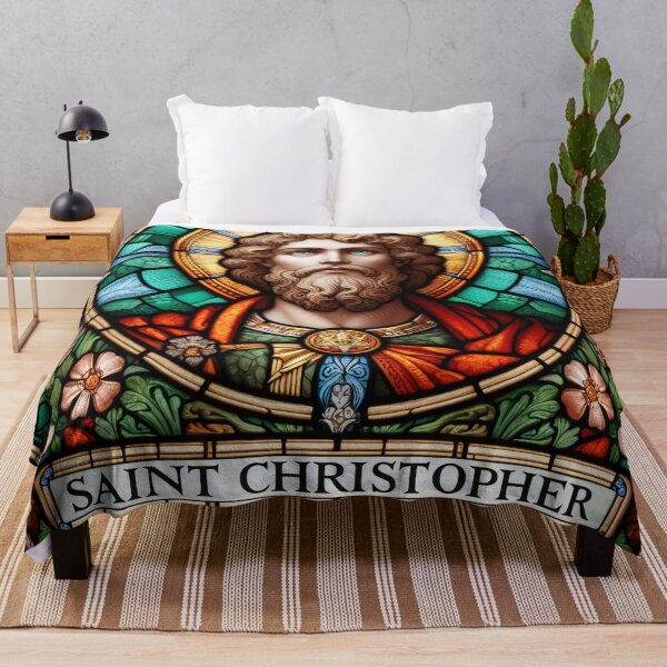 Item preview, Saint Christopher The Patron Saint of Travelers designed and sold by ClassicRetroism.