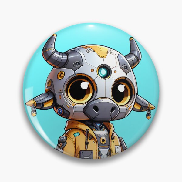 Item preview, Cute Cyberpunk Robot Ox! designed and sold by kukamatsu.